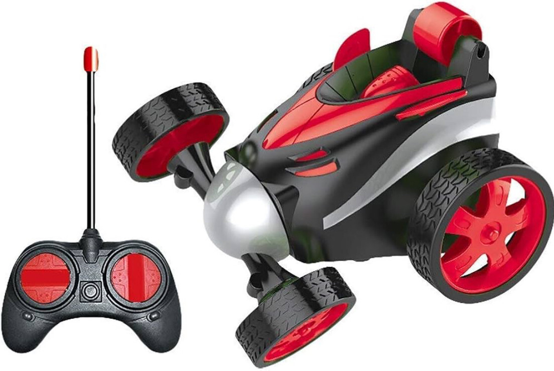 xcillince toys 360° Rotating & Rolling Small Stunt Car Toy with USB Cable & Remote image 1