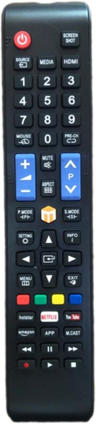 Sugnesh Compatible remote for Samsung Wisdom Cloud smart Tv Universal Smart led TvRemote eairtec, feltron, Aiwa, Willett, Foxsky, Adsun, Skywall, ego pic, Airtec, wisdom share smart Tv Remote Controller-picture-15