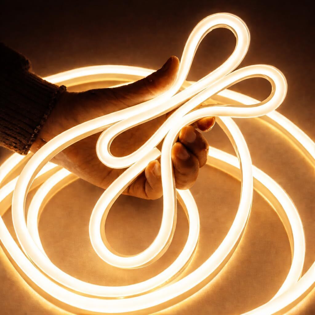 600 LEDs 5 m Beige Steady Strip Rice Lights-image-37