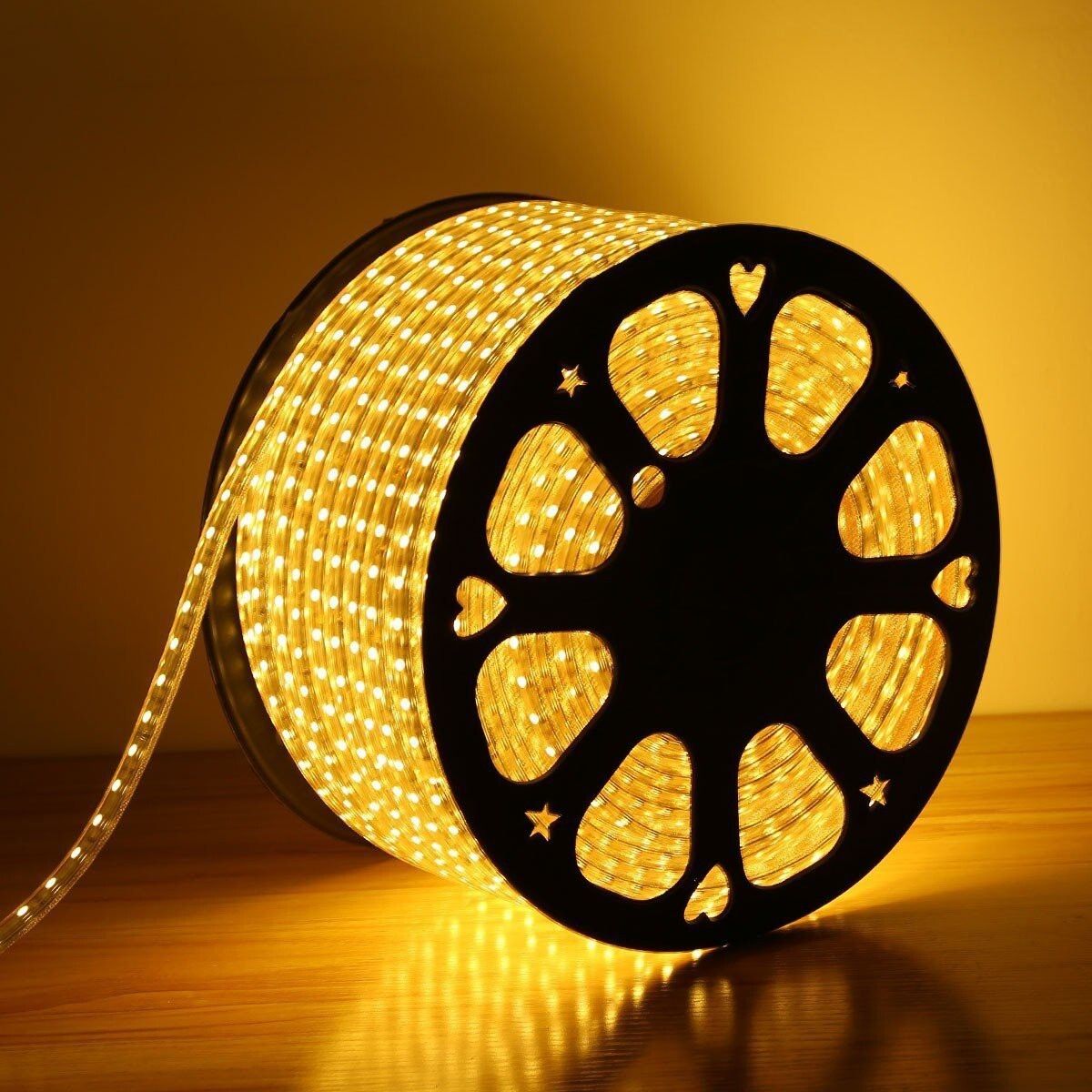1200 LEDs 10.16 m Yellow Steady String Rice Lights-image-44