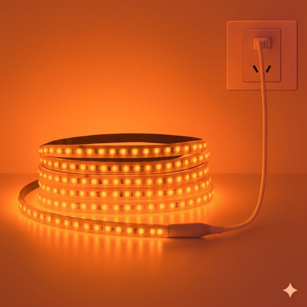 1300 LEDs 10 m Orange Steady Strip Rice Lights-image-46