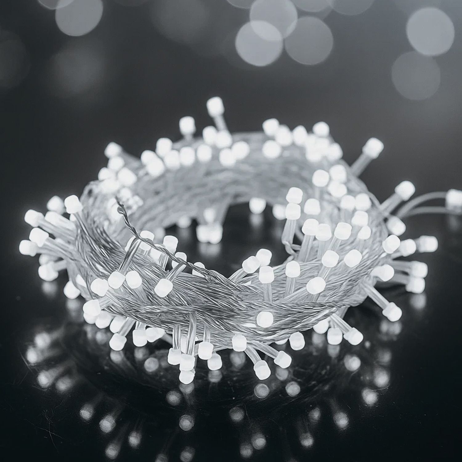 mprow 34 LEDs 10 m White Steady String Rice Lights-picture-36