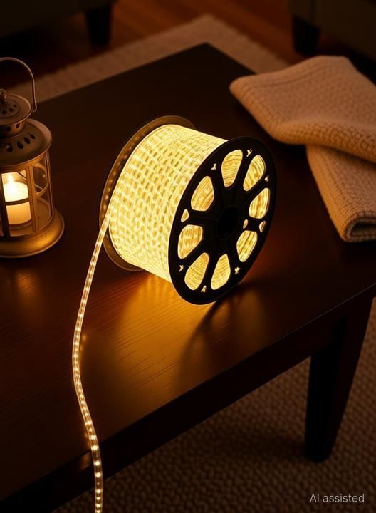 1200 LEDs 10 m Yellow Steady Strip Rice Lights-image-31
