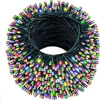 42 LEDs 15 m Multicolor Color Changing, Flickering Bell Rice Lights-image-42