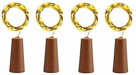 20 LEDs 2.03 m Yellow Steady Bulb Rice Lights