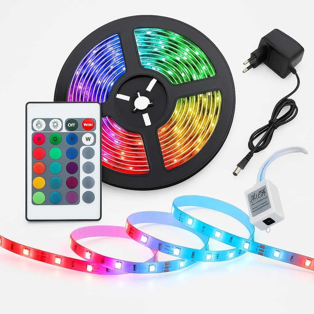 RGB LED Strip Lights with Remote Control Single Disco Ball-image-43