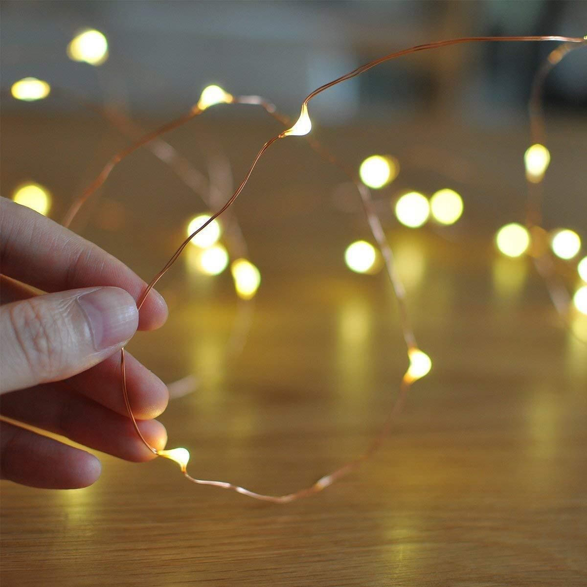 30 LEDs 3 m Yellow Steady String Rice Lights