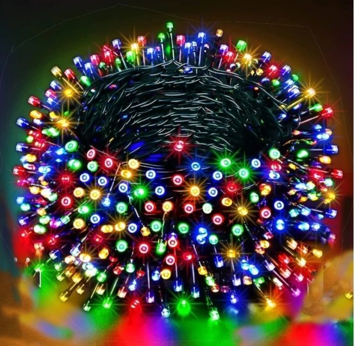 92 LEDs 26 m Multicolor Color Changing, Flickering, Steady String Rice Lights-image-46