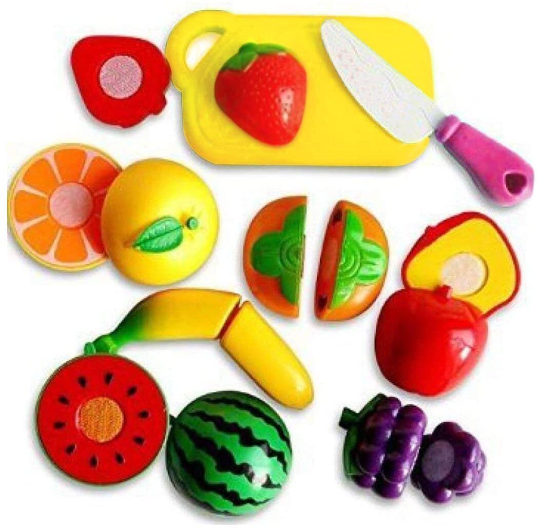 bhvmey Educational Fruit & Veggie Cutting Toy Bag for Pretend Kitchen Play-picture-24