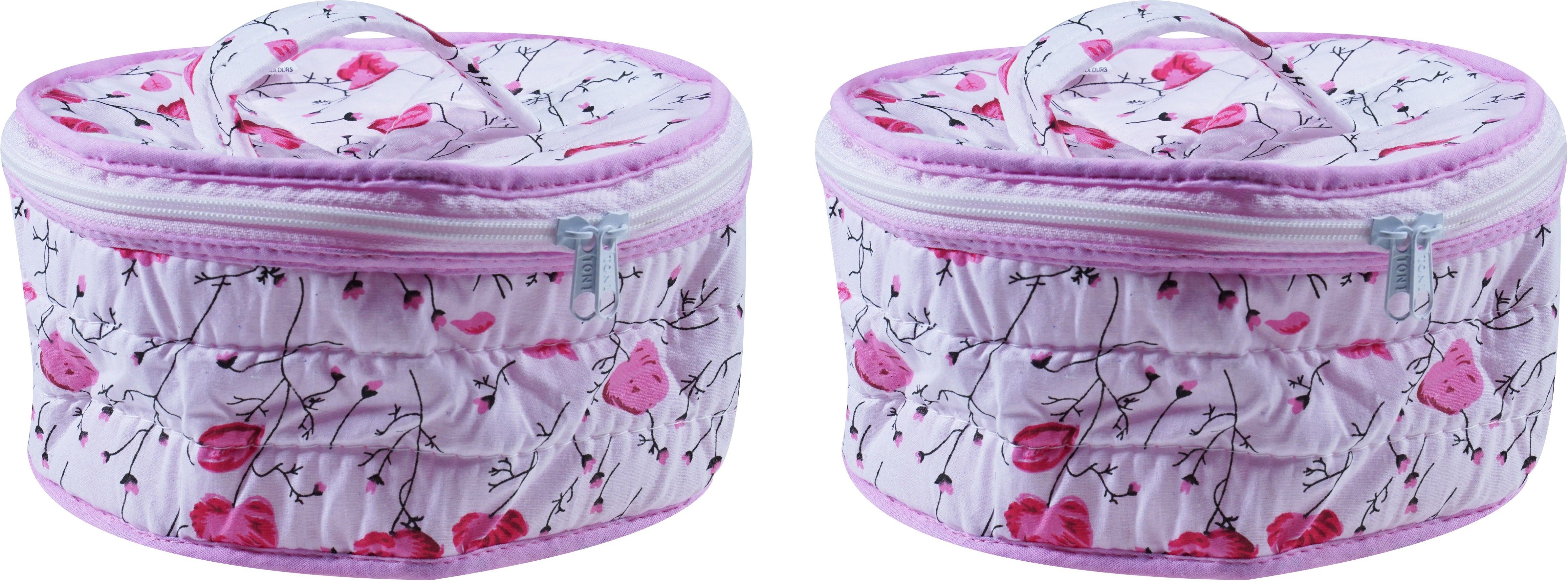 survi Chappati Box Floral Print Roti Round Flap Cover-picture-17