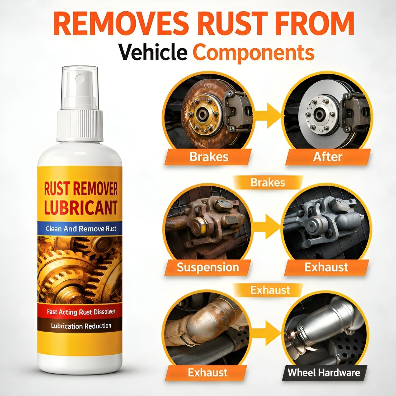 a d solanki Fast Acting Rust Remover Spray | Multi-Purpose Lubricant for Metal Parts Rust Removal Solution with Trigger Spray-picture-22