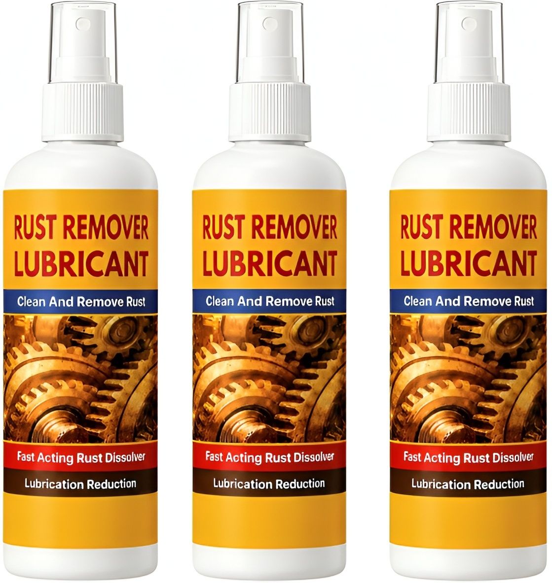 a d solanki Rust Remover Spray with Lubricant,Fast Acting Anti-Rust Cleaner 3-100ML Rust Removal Solution with Trigger Spray-picture-31
