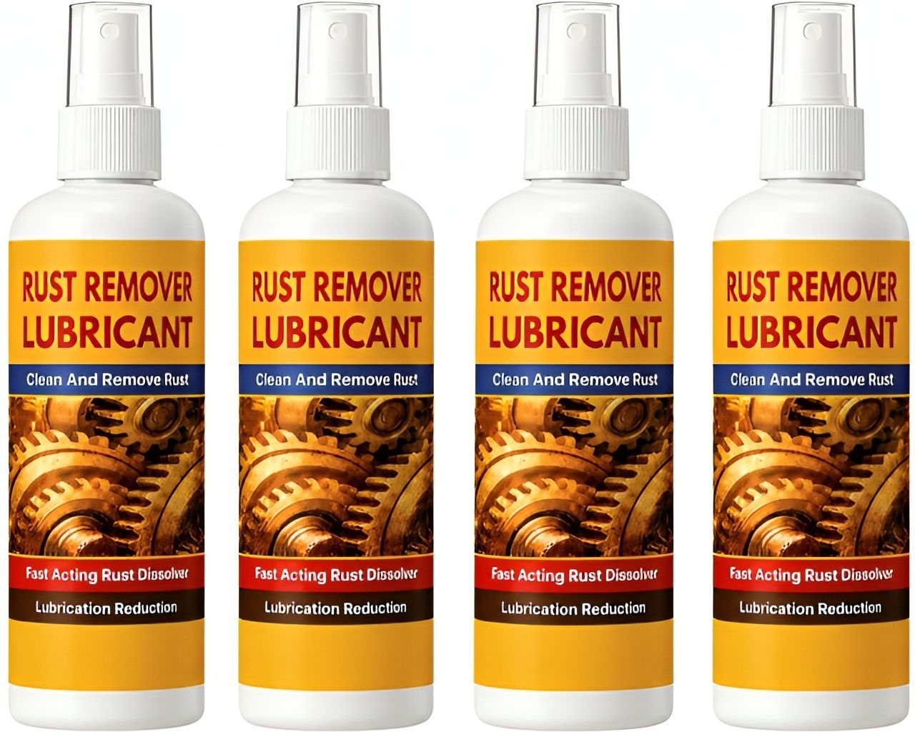 a d solanki Rust Remover Spray with Lubricant,Fast Acting Anti-Rust Cleaner 4-100ML Rust Removal Solution with Trigger Spray-picture-45