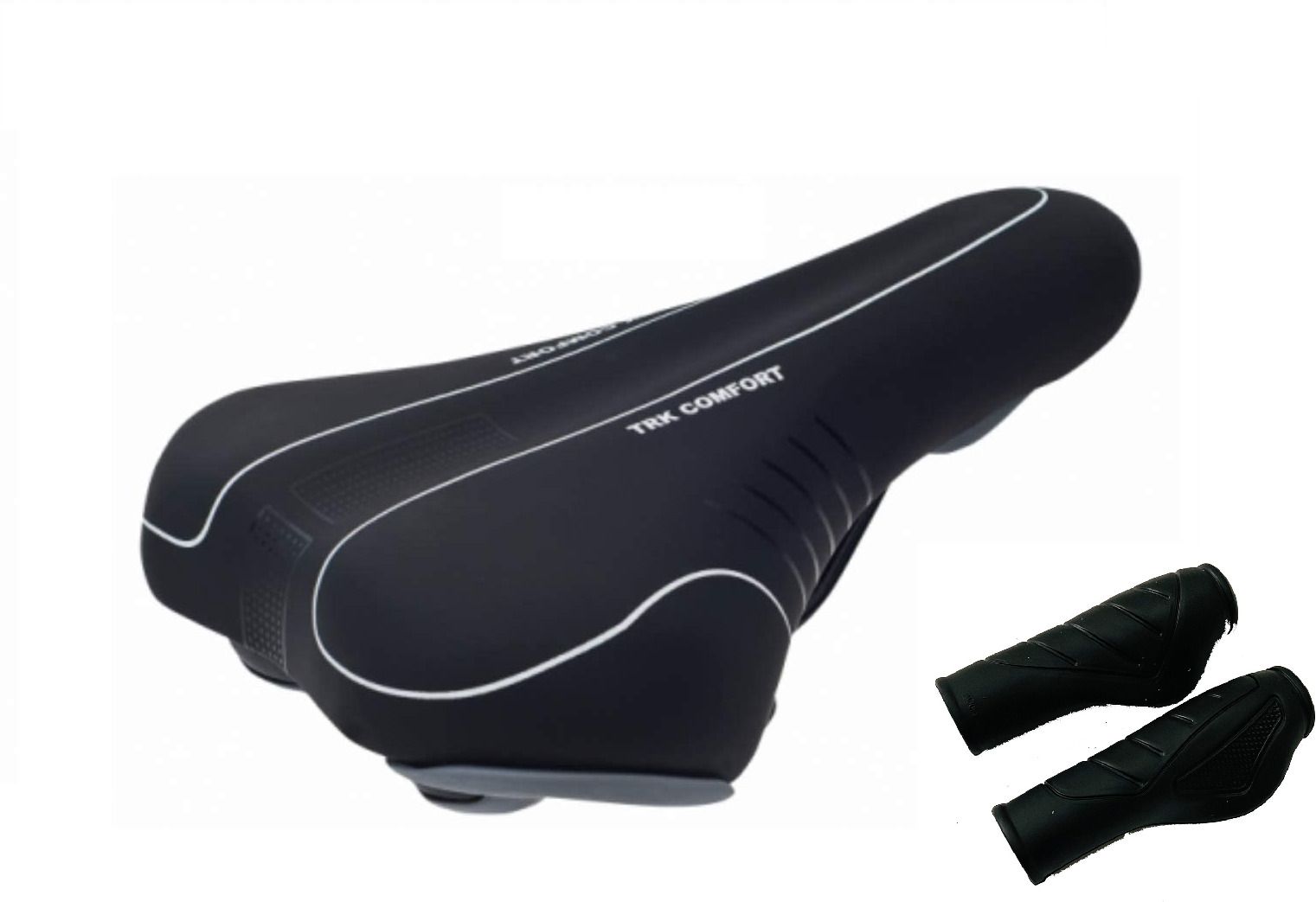 Complete Bicycle Seat Handle Grip 24-29 Inch Cycles MTB City Bikes Saddle-image-4