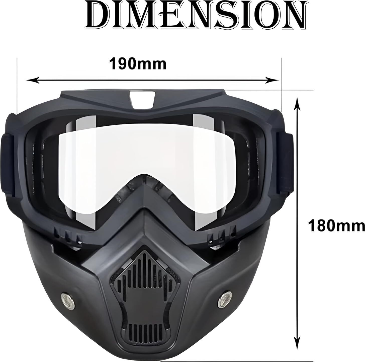 flostrain Goggle Mask Face & Eyewear Safety Blowtorch, Welding Safety Goggle Face Shaping Mask-picture-2