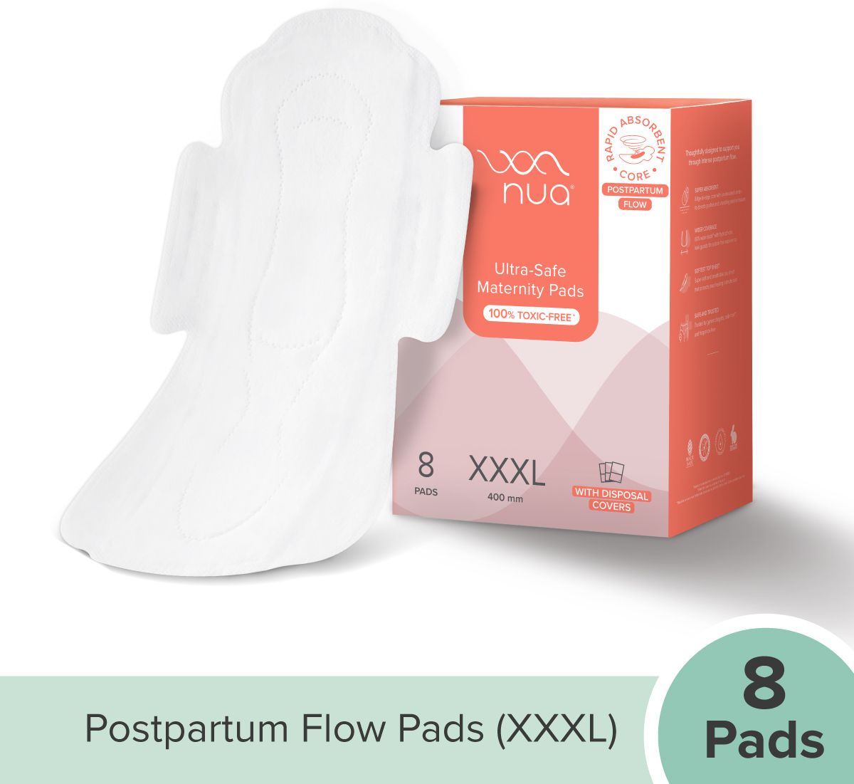 Ultra-Safe Maternity Pads 400 mm XXXL| Pack of 5 Sanitary Pad-image-31