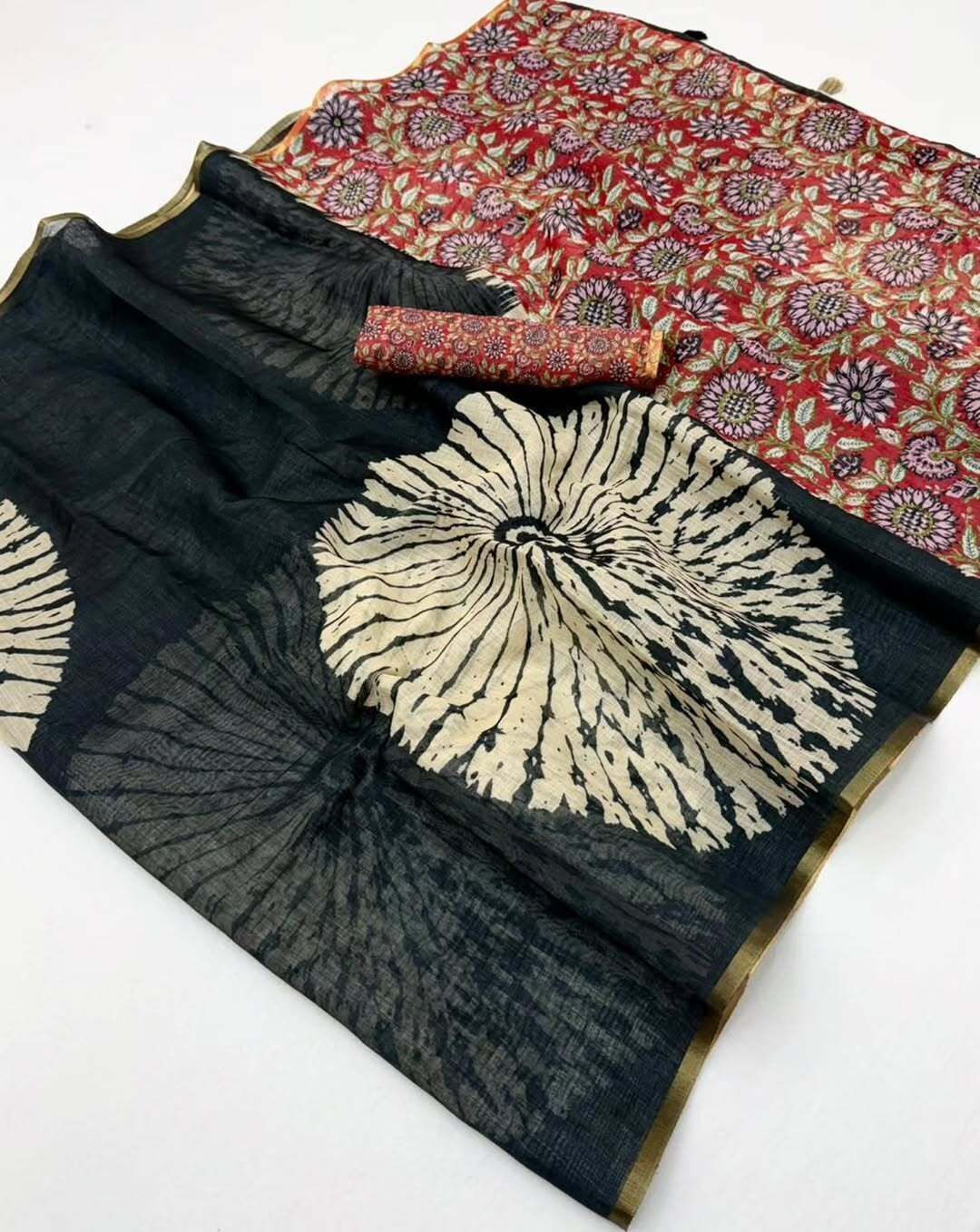 jishaa Printed Bollywood Linen Saree-picture-17