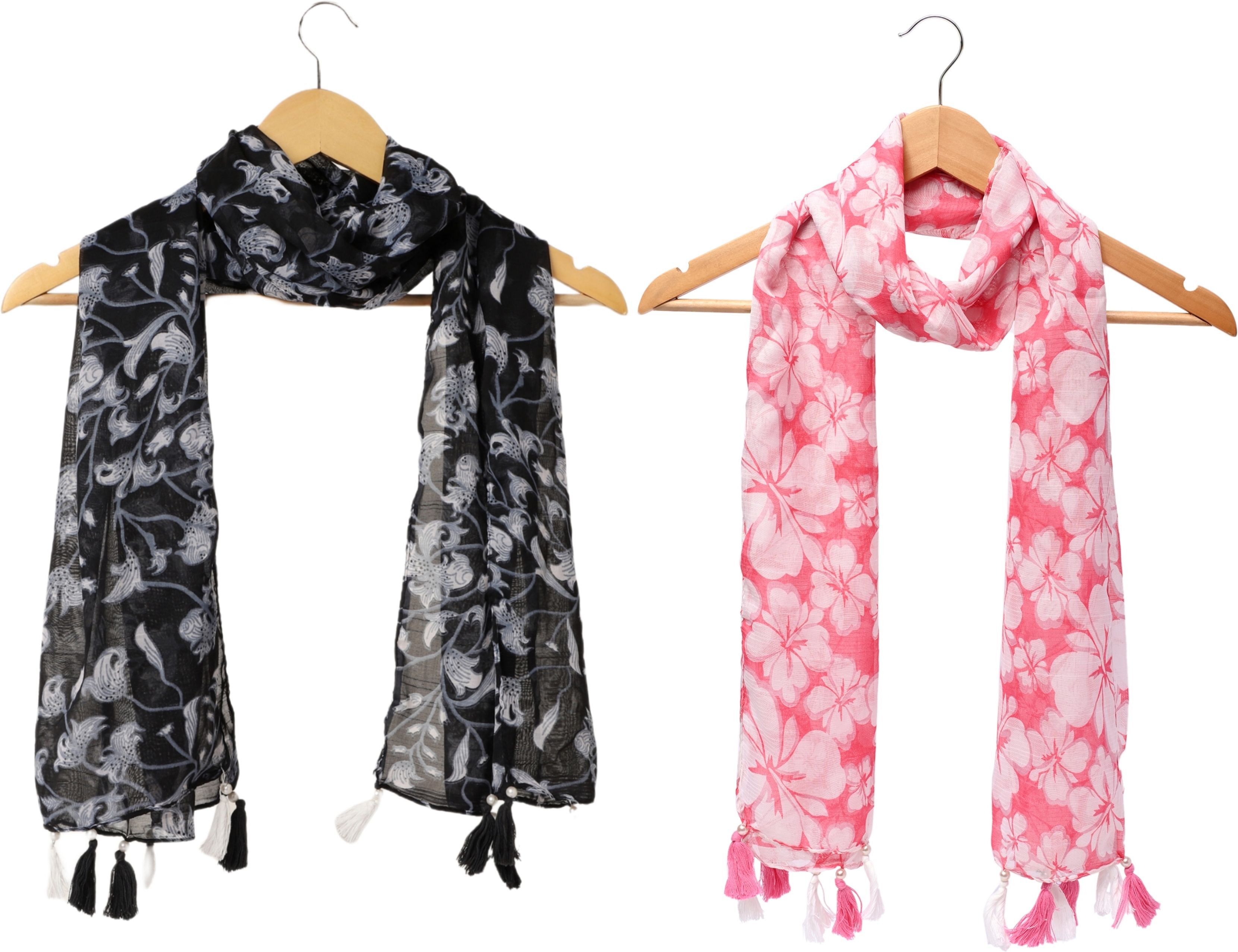 riddle needle Printed Chiffon Women Multicolor Scarf, Stole, Fancy Scarf-picture-10