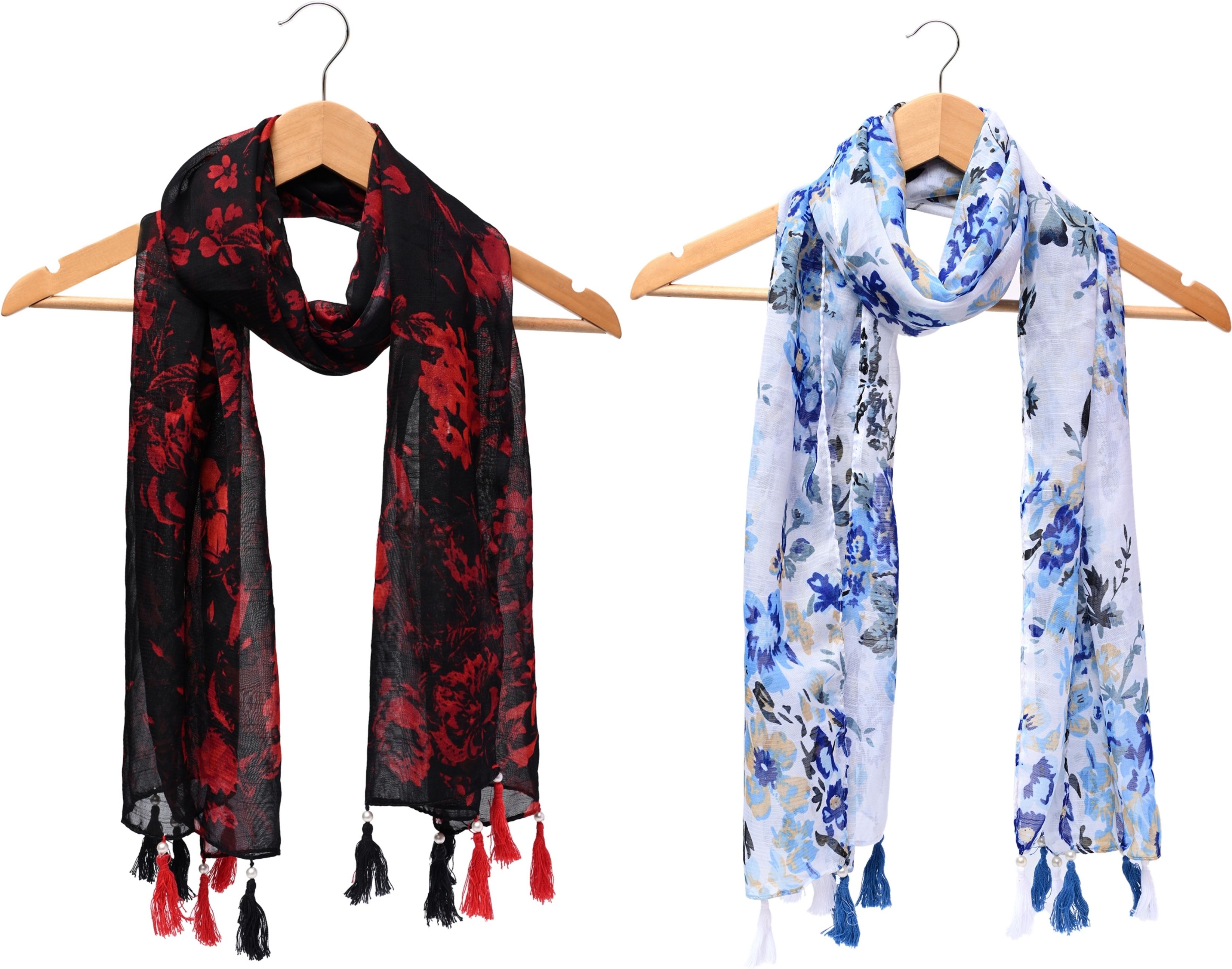 mss fashion Printed Chiffon Women Multicolor Scarf, Stole, Fancy Scarf-picture-15
