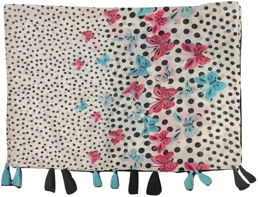 Printed Chiffon Women Multicolor Scarf, Stole, Fancy Scarf-image-23