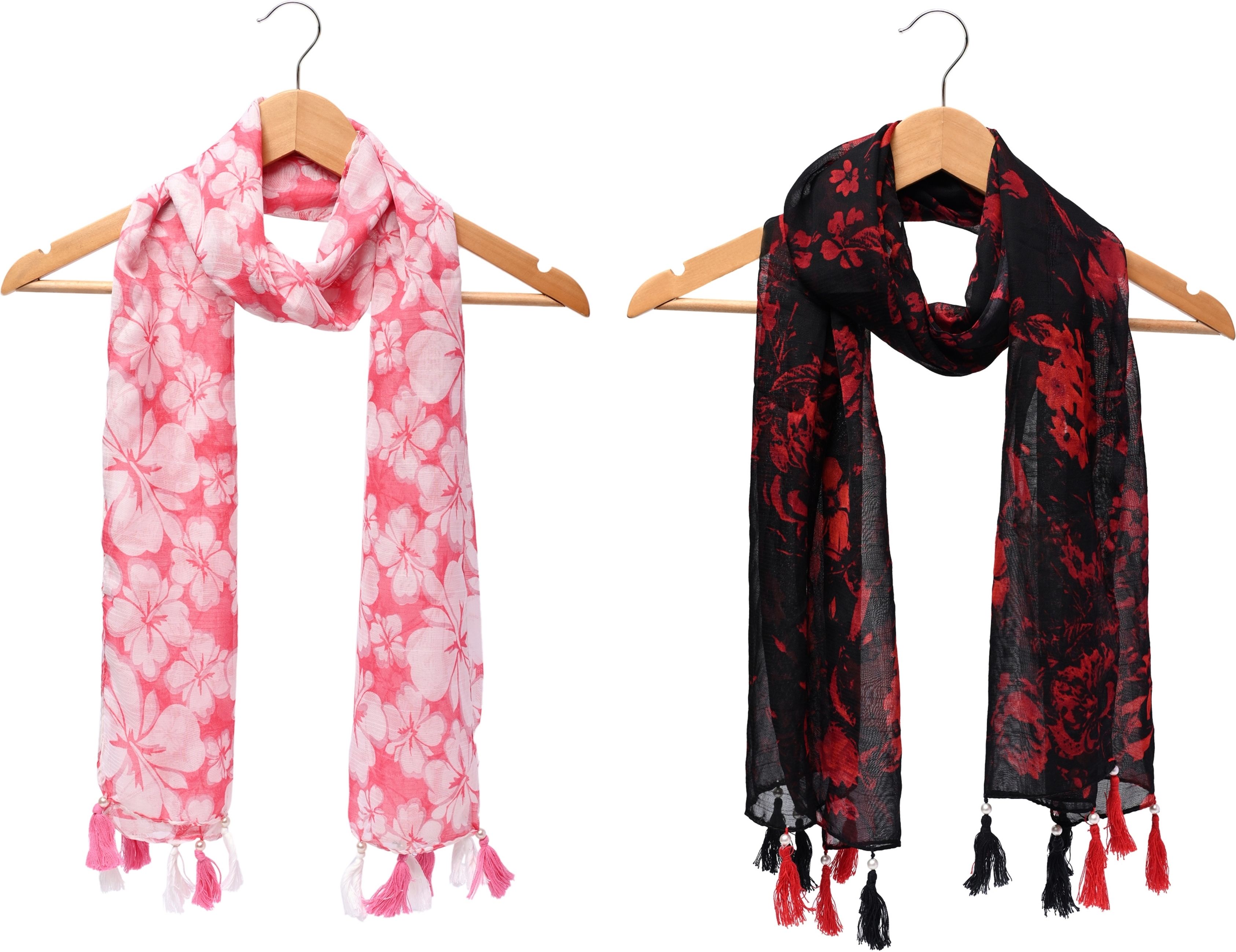 Printed Chiffon Women Multicolor Scarf, Stole, Fancy Scarf