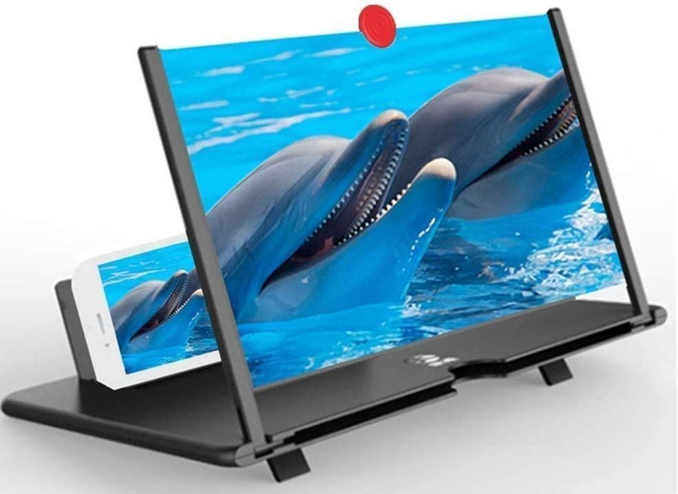 Royallexportt 12 inch most selling 3 times 3D magnifier fresnel mirror HD Screen Expander Phone-image-19