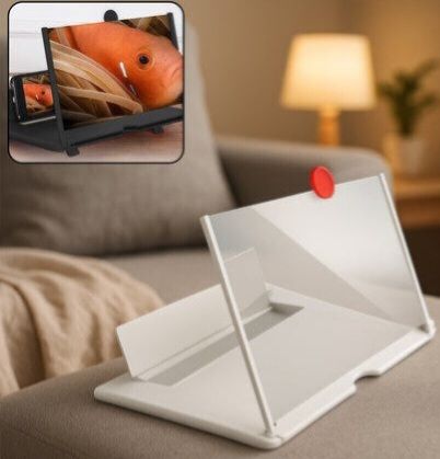 Gribbtor 9 inch most selling 3 times 3D magnifier fresnel mirror HD Screen Expander Phone-image-26