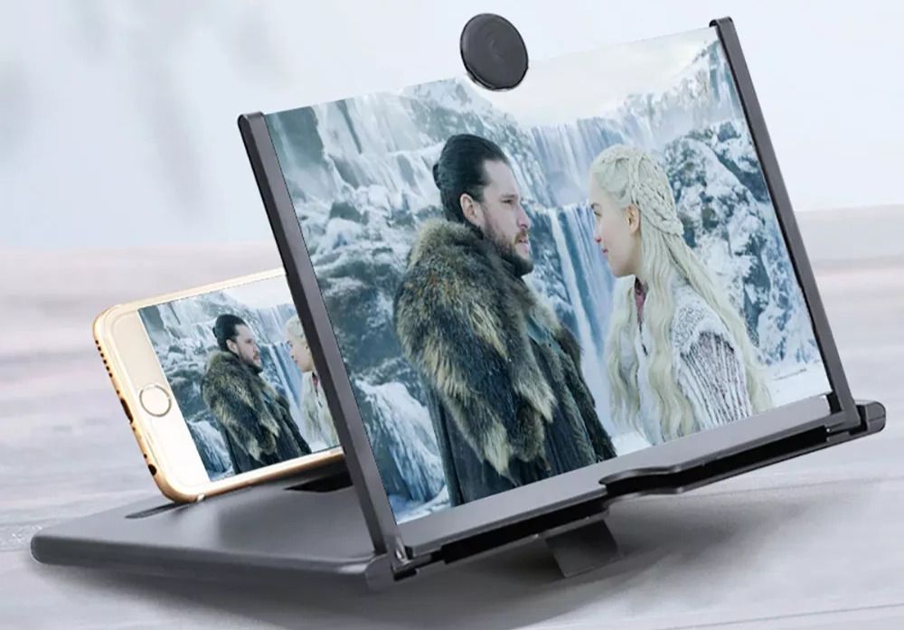 Gribbtor 12 inch most selling 3 times 3D magnifier fresnel mirror HD Screen Expander Phone