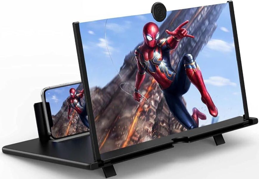 Gribbtor 9 inch most selling 3 times 3D magnifier fresnel mirror HD Screen Expander Phone-image-7