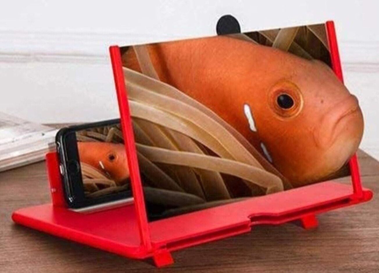Gribbtor 9 inch most selling 3 times 3D magnifier fresnel mirror HD Screen Expander Phone-image-20