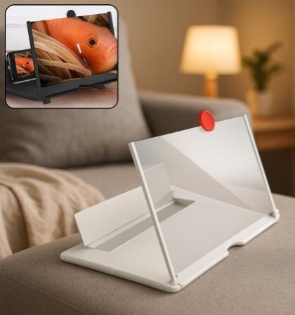 Gribbtor 9 inch most selling 3 times 3D magnifier fresnel mirror HD Screen Expander Phone-image-31