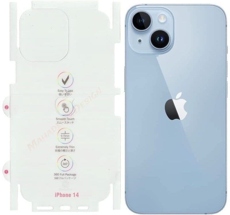 Flipkart SmartBuy I phone 13 mini mobile Back Screen Protector Membrane not a glass _gz771 Mobile Skin-image-4