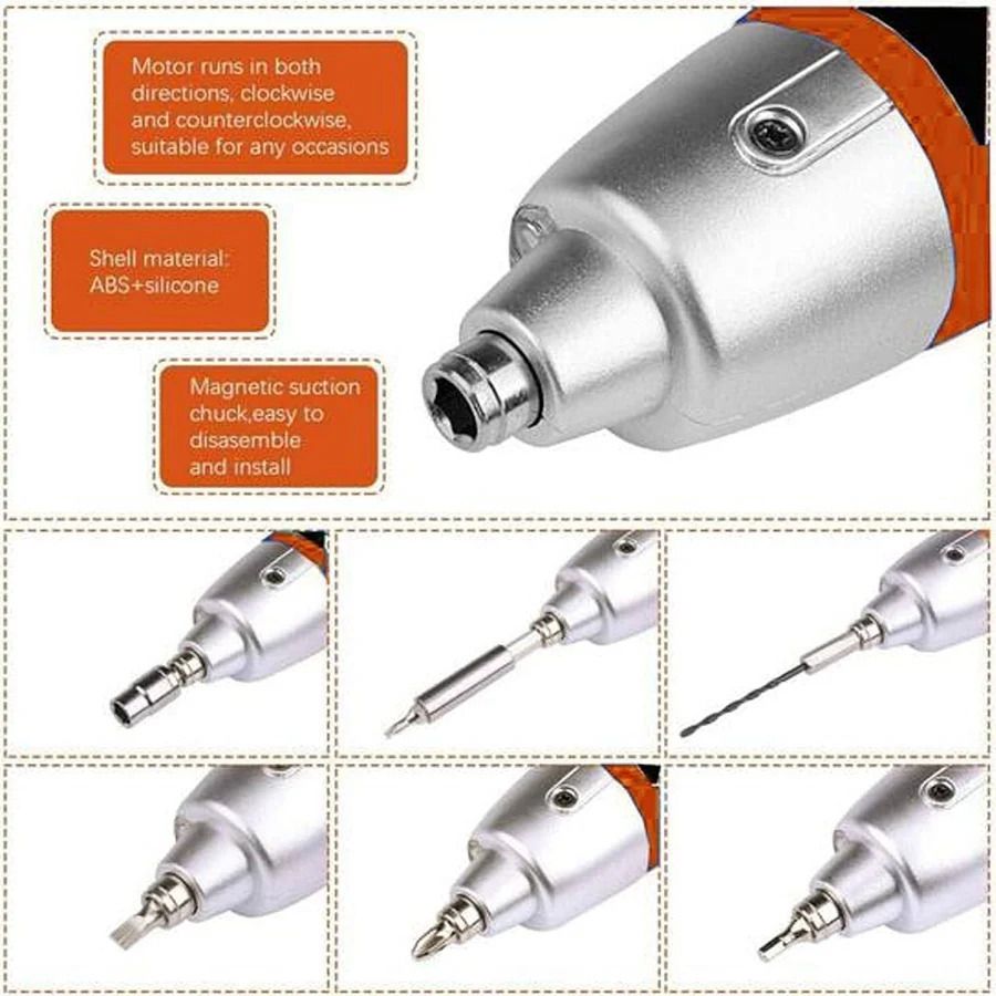 Professional Impact Drill RTU17 Combination Screwdriver Set-image-9
