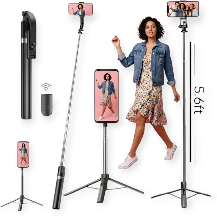 URBANHUDA Portable Selfie Stick 170cm Long with Tripod Stand & Bluetooth Remote_VF Bluetooth Selfie Stick-picture-15