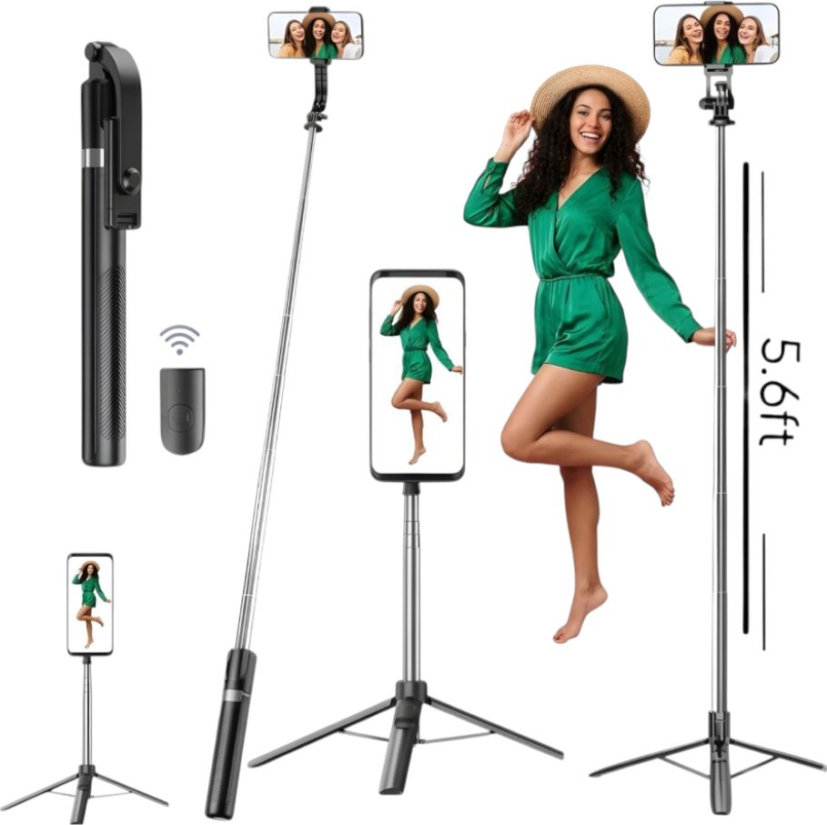 HouseOfCommon Pro Selfie Stick 170cm Extendable Tripod with Wireless Remote Control_7D Bluetooth Selfie Stick-picture-26