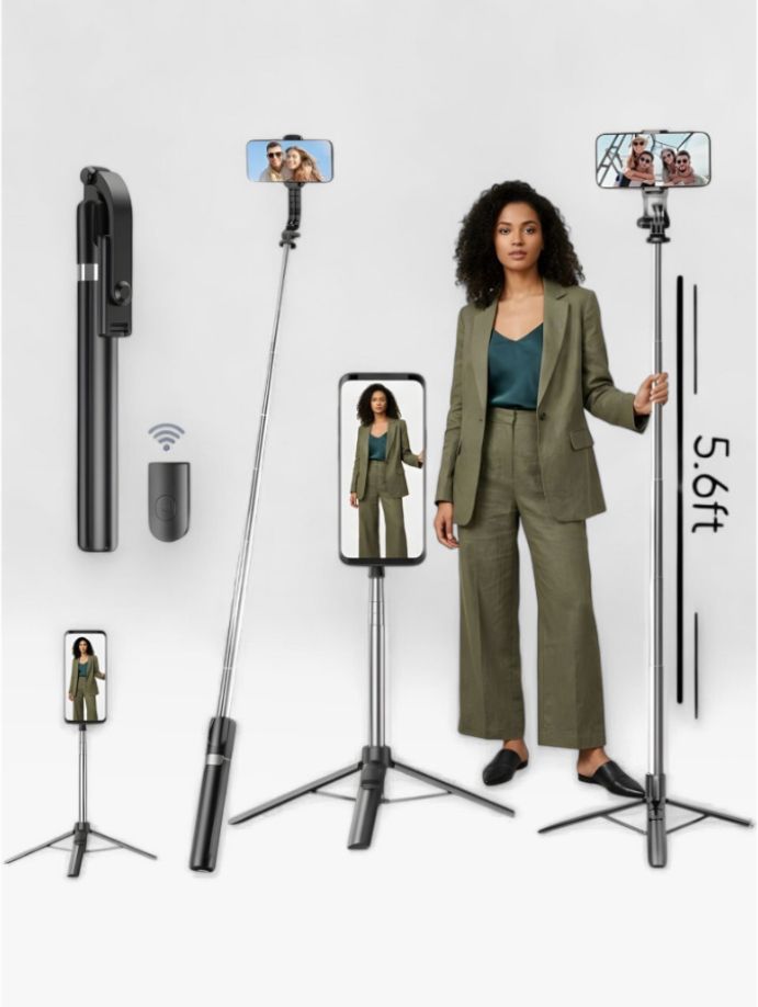HouseOfCommon 170cm Stretchable Selfie Stick with Anti-Slip Tripod & Remote Control_XU Bluetooth Selfie Stick-picture-31
