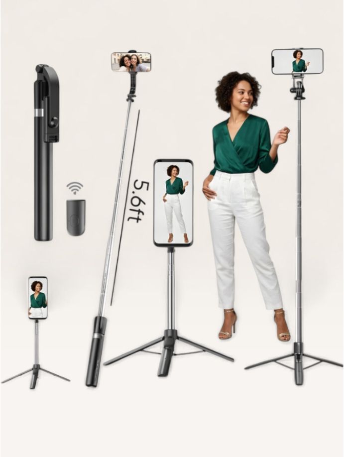 HouseOfCommon 170cm Professional Selfie Stick Portable Tripod with Bluetooth Remote_MT Bluetooth Selfie Stick-image-45