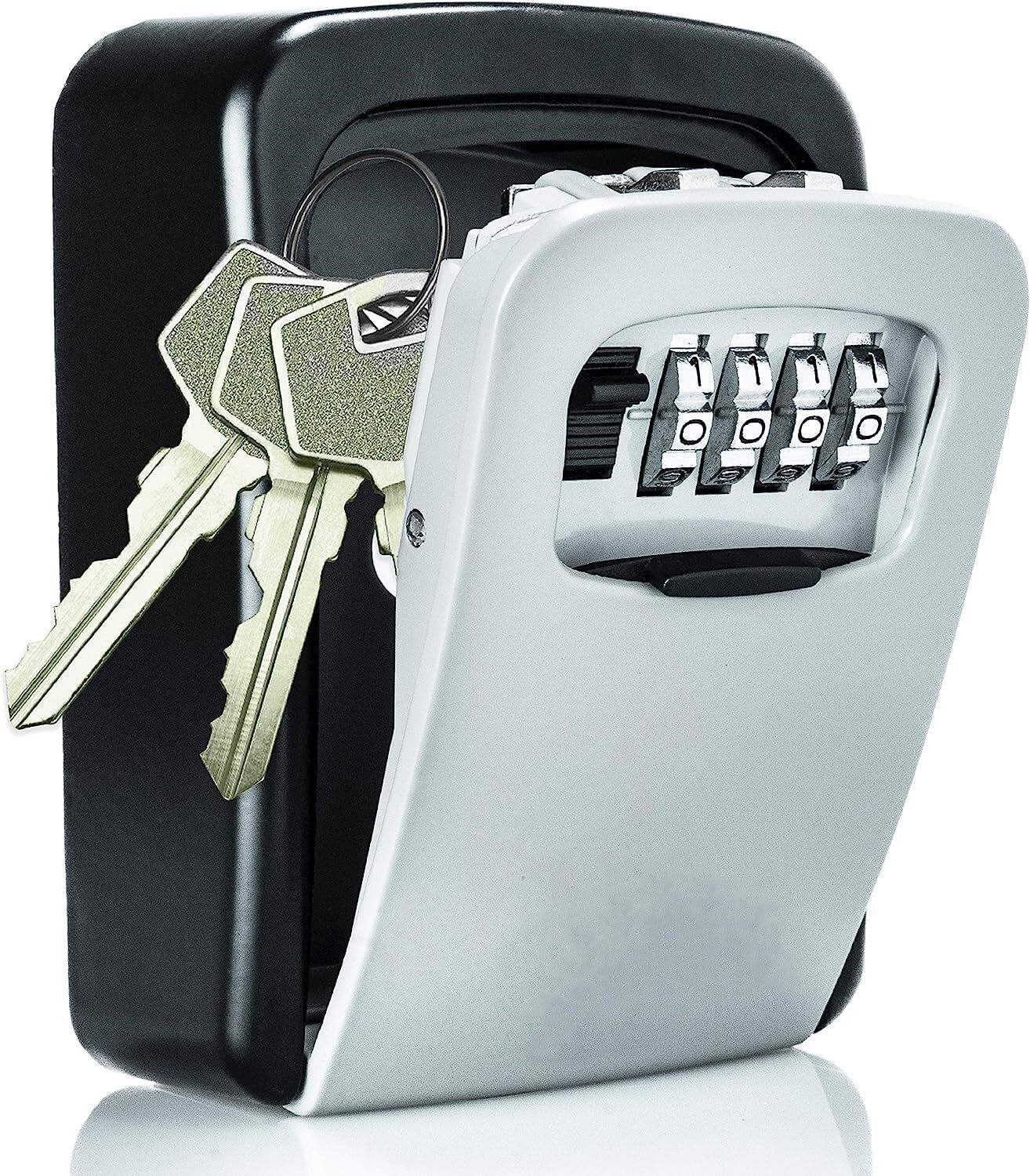 Weatherproof Security Key Safe Box Heavy Duty Wall Mount Lock for Home & Office Combination Lock-image-34