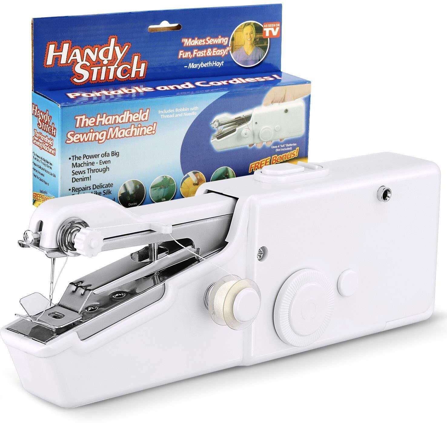 Handy Stitch Machine Home Tailoring Silai Machine Emergency Stitching Electric Sewing Machine 1 built-in stitches 150 SPM White-image-26