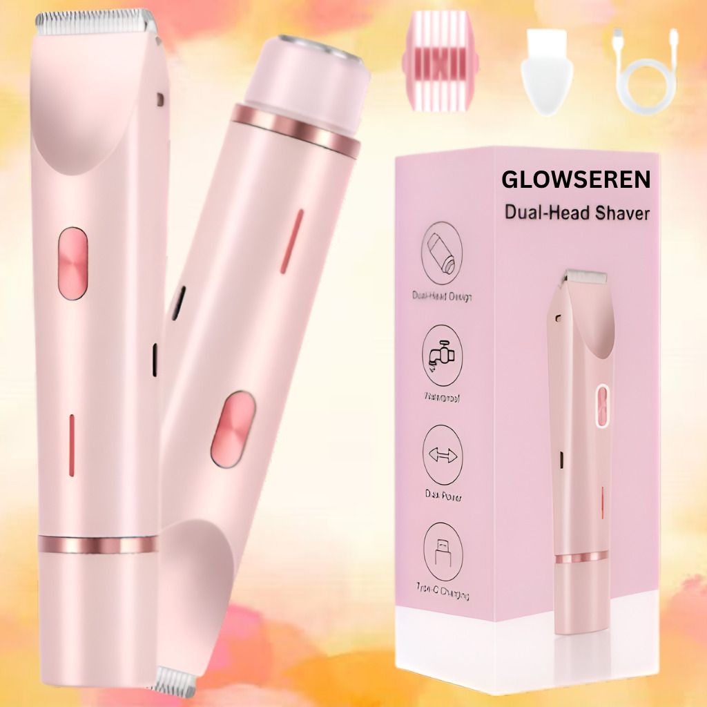 glowseren Professional Women's Dual Head Electric Hair Trimmer Shaver For Women-image-47