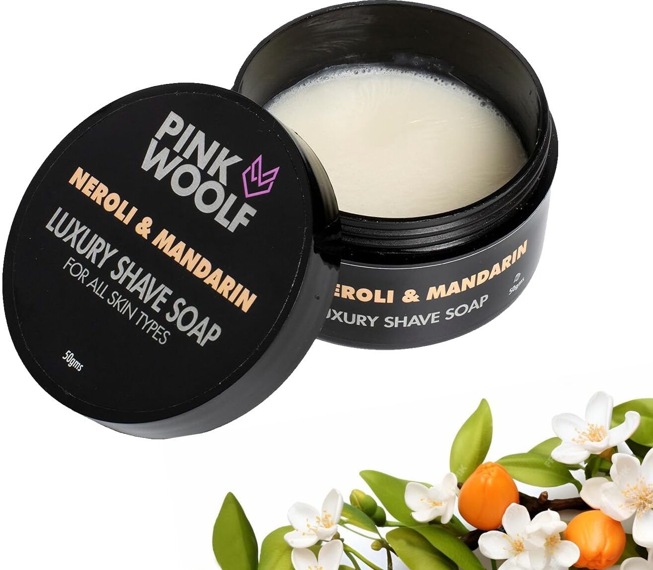 Luxury Shaving Soap for Men & Women | Classic Zesty Fragrance - Neroli & Mandarin | Refreshing and Moisturizing | Great Addition to Your Shaving Kit Shaving Soap-image-5
