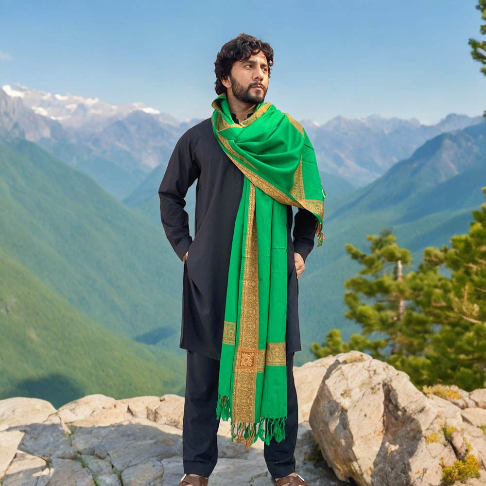 ZOHAHANDICRAFT Cotton Solid Men Shawl-picture-46