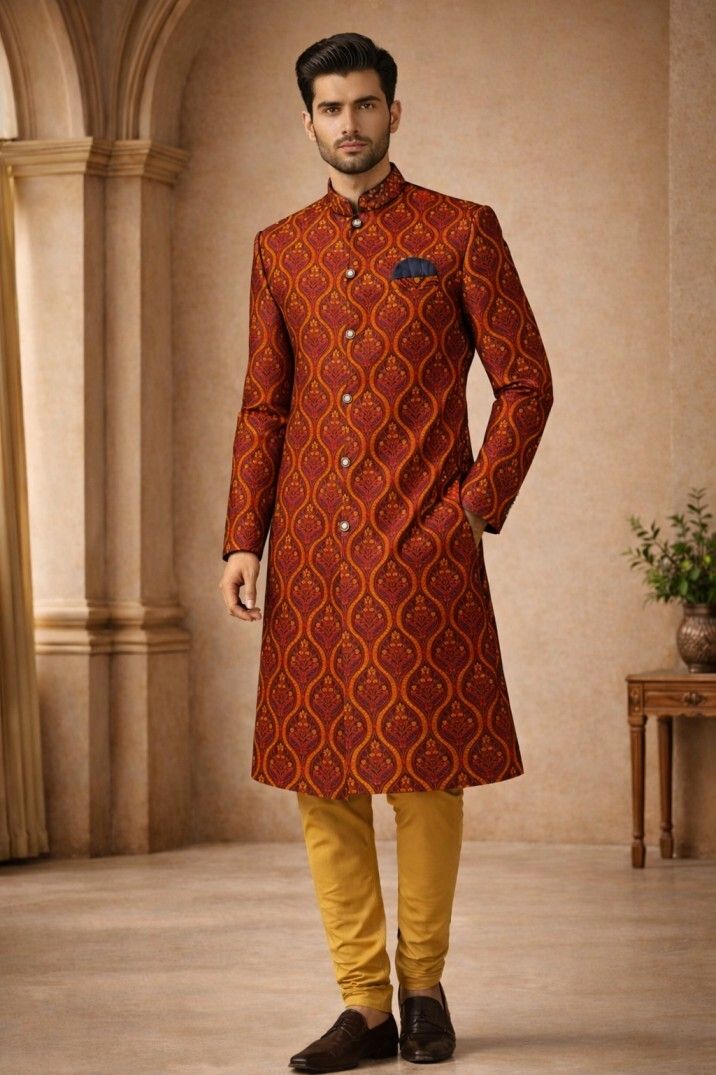 XEPON Solid Sherwani