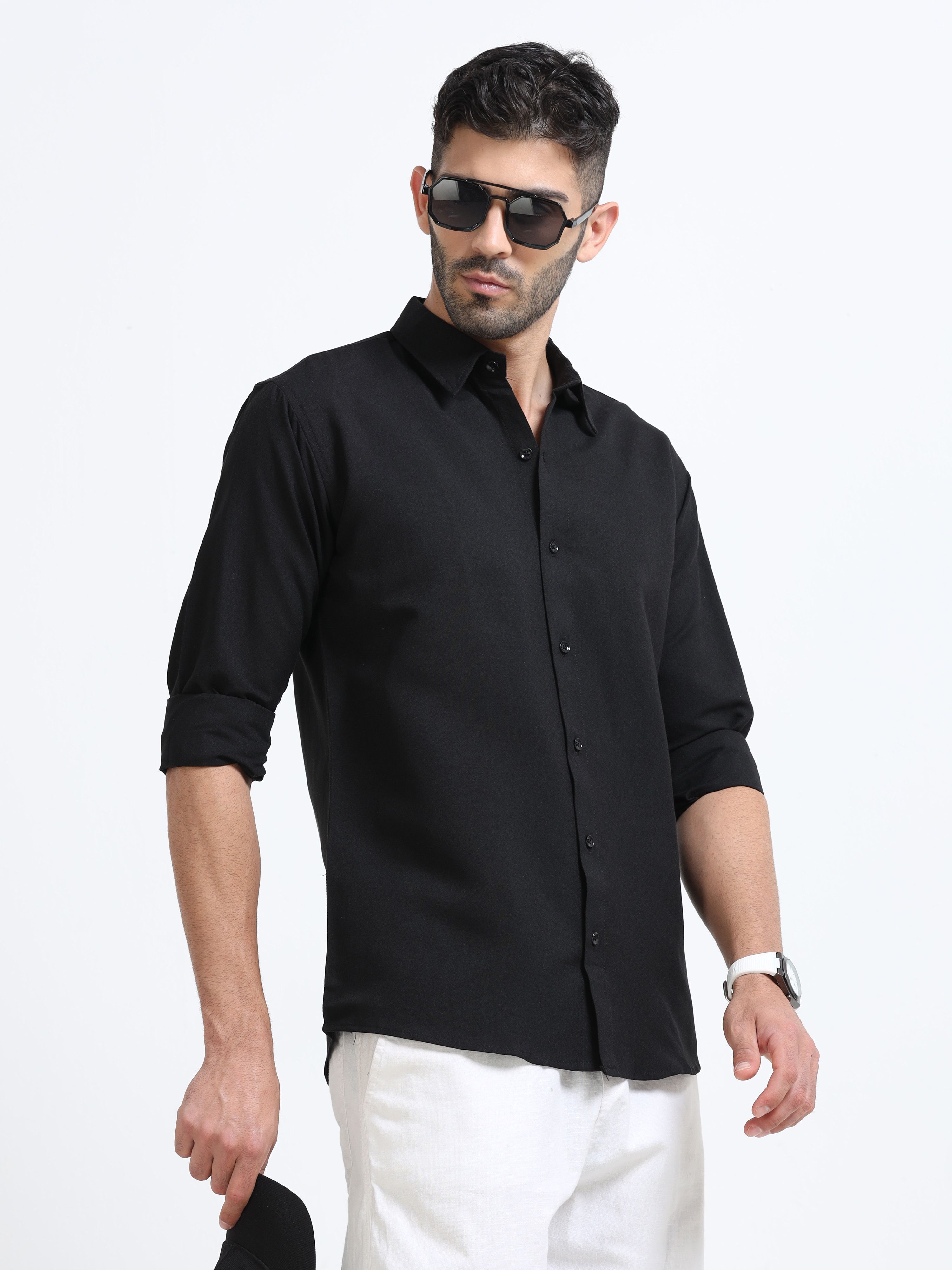 metronaut Men Regular Fit Solid Casual Shirt-picture-21
