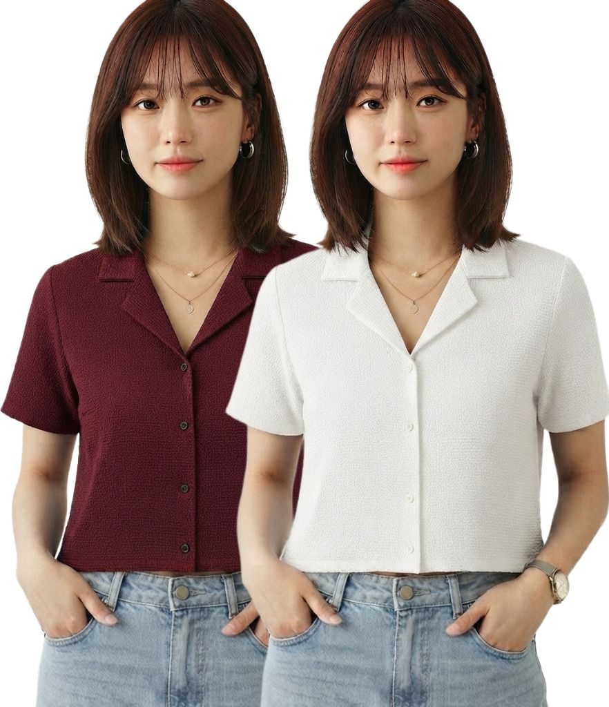 diaz Women Regular Fit Solid Spread Collar Casual Shirt-picture-14