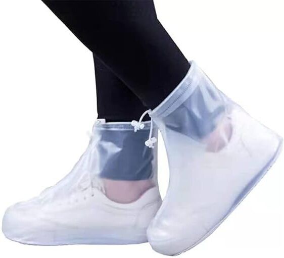 Shoes Cover Waterproof Sand Control Non-Slip Shoes Cover Reusable Rain Silicone WHITE Boots Shoe Cover-image-32