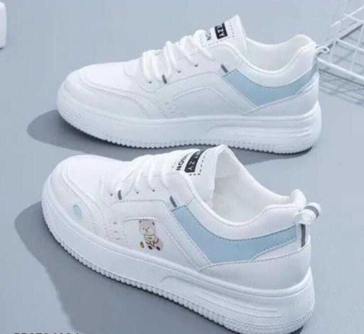 Stylish White Casual Sneaker Sneakers For Women-image-19