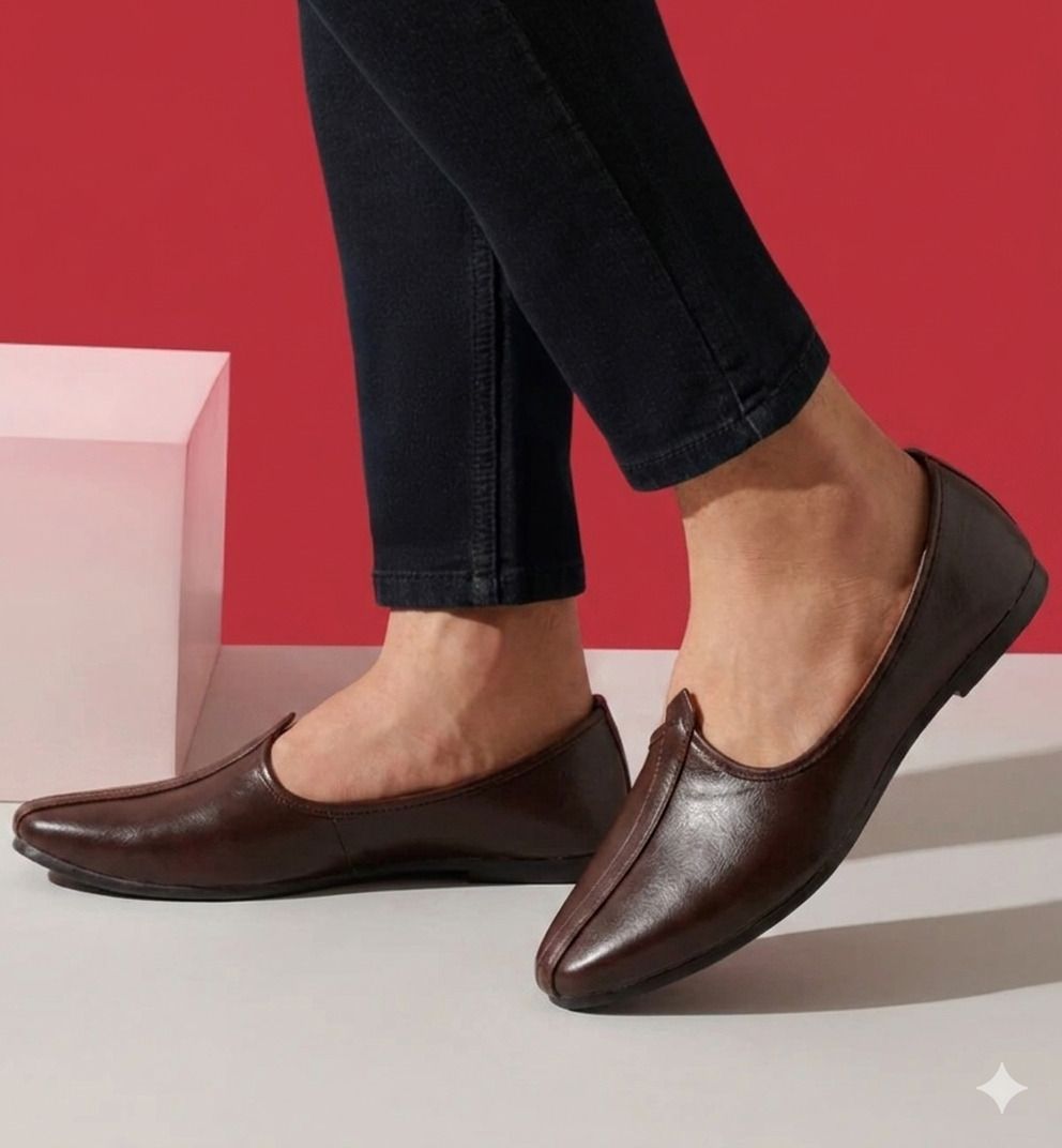 jaipur trendcraft Men's Classic brown,jaipuri rajasthani Jutis For Men Slip On For Men-picture-23