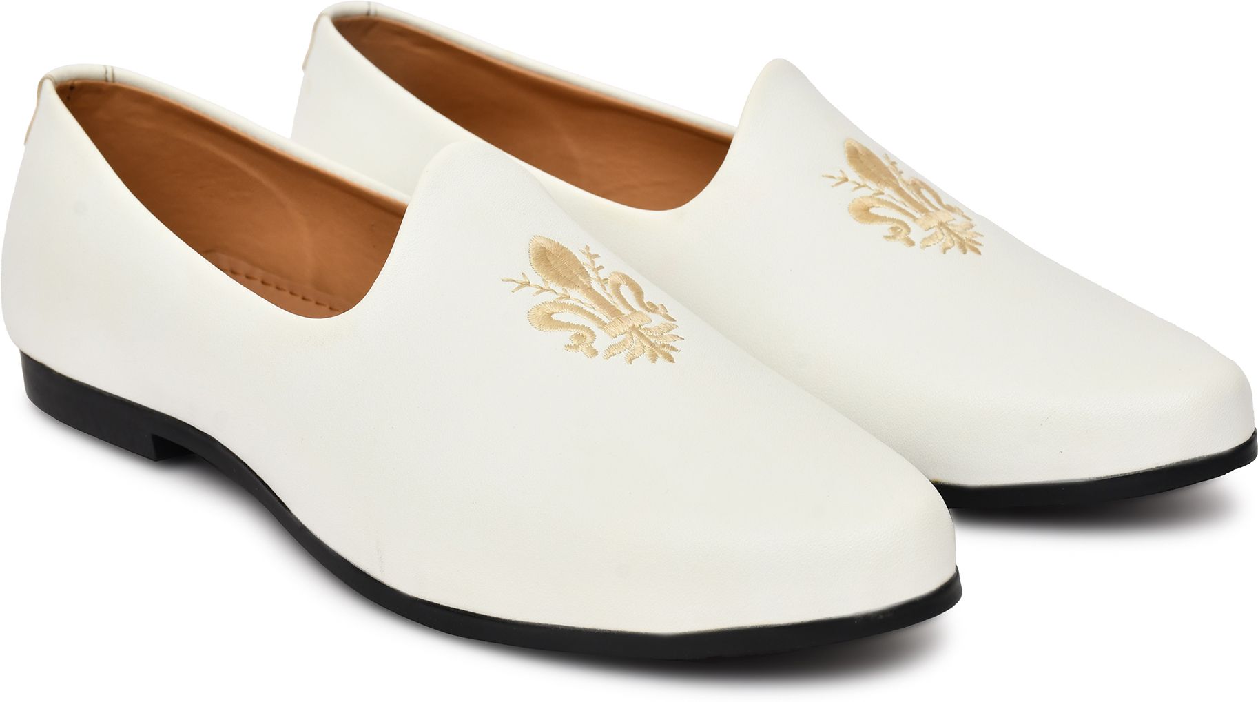 shivay creation Men’s Ethnic Loafers – Royal Embroidered Slip-On | Perfect Wedding/Festive Wear Loafers For Men-picture-10