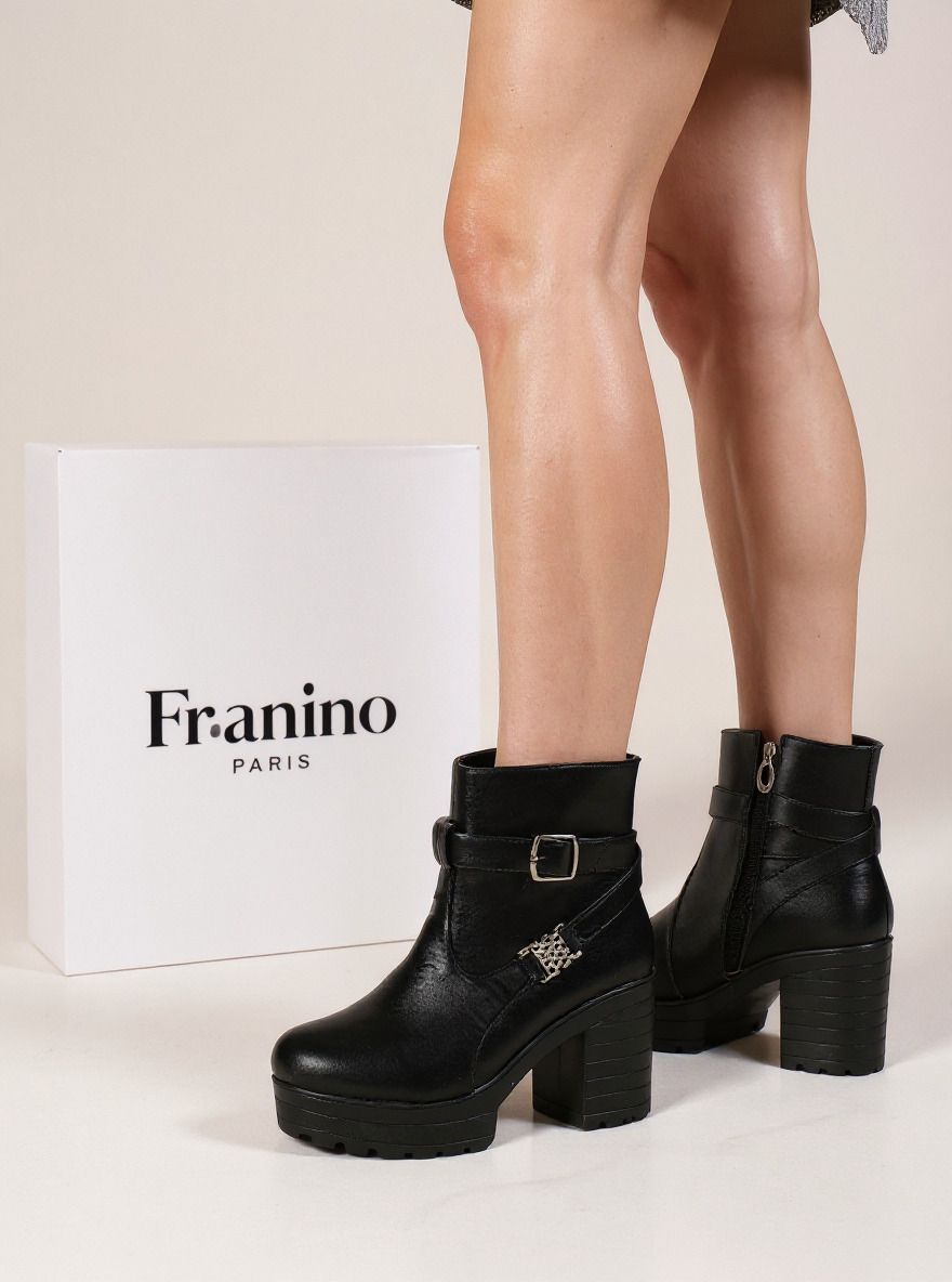 Women's Round Toe Ankle Boots Buckle Zipper Chunky Block Heel Boots for Women Boots For Women-image-24